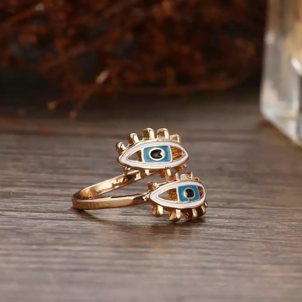 ✨Evil eye gold ring 🧿 - Picture 3 of 5